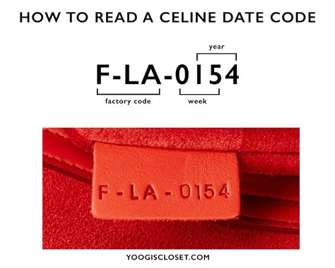 celine trapeze date code|Celine purse date code.